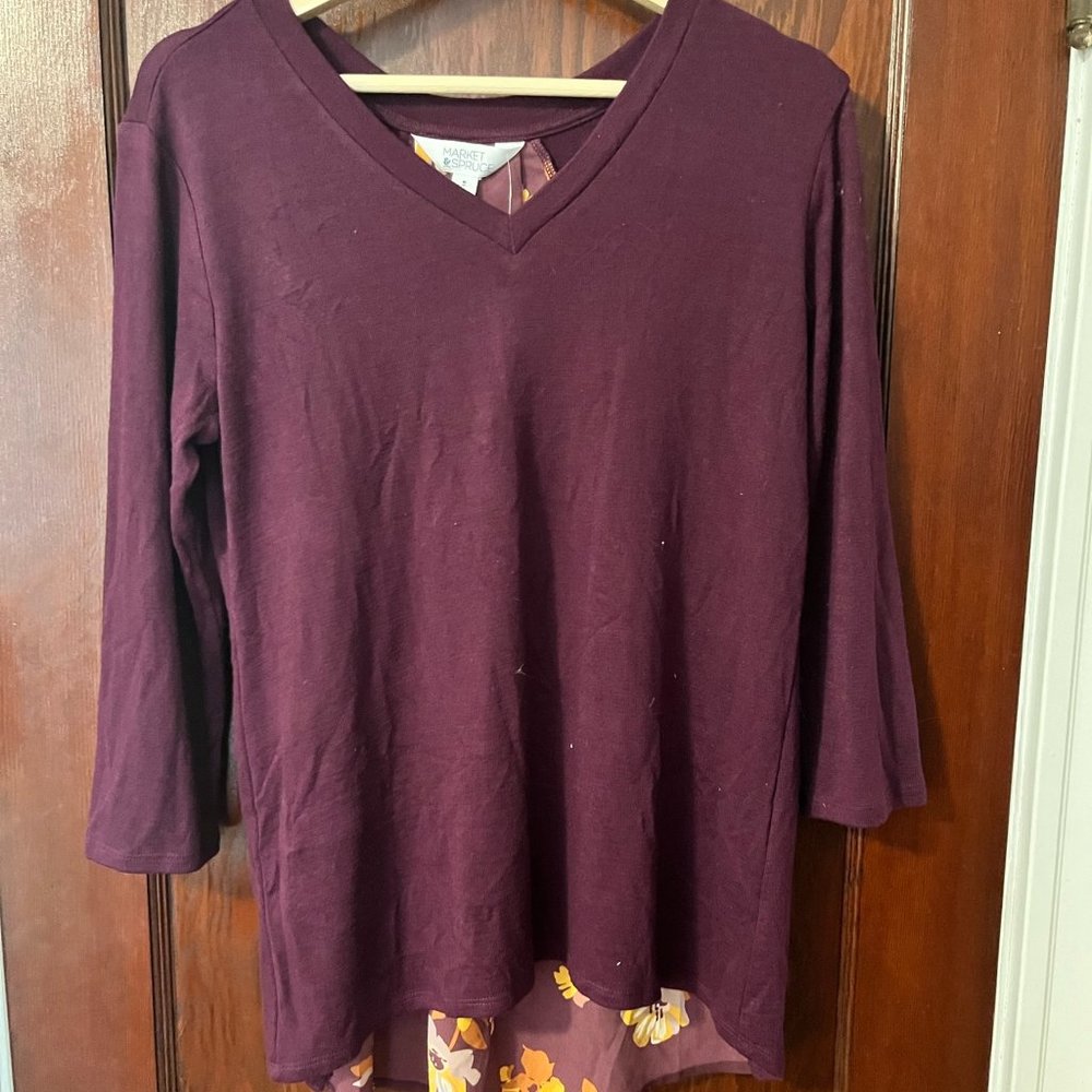 NWT Market and Spruce Haileah Top in Purple